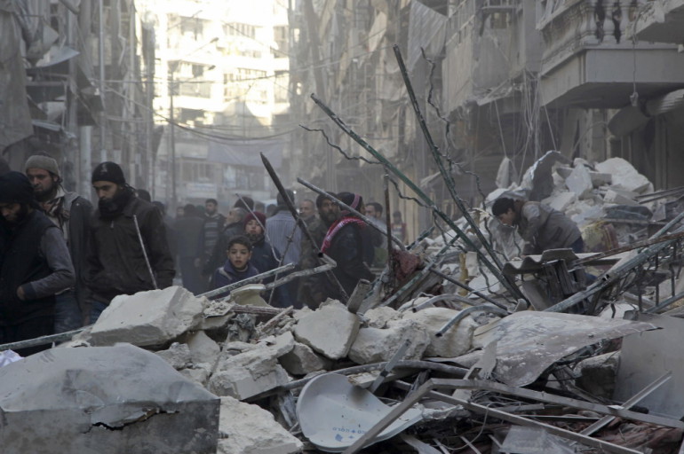 Trágica guerra en Aleppo