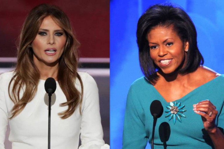 Melania Trump copia a Michelle Obama